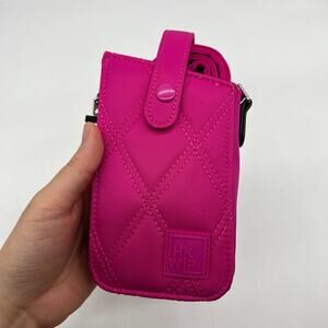 IHKWIP Call-Me-Later Cell Phone Crossbody with RFID Card Slots Ruby Berry